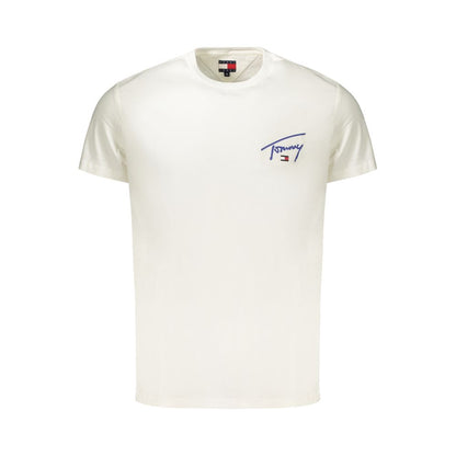Tommy Hilfiger White Cotton Men's T-Shirt