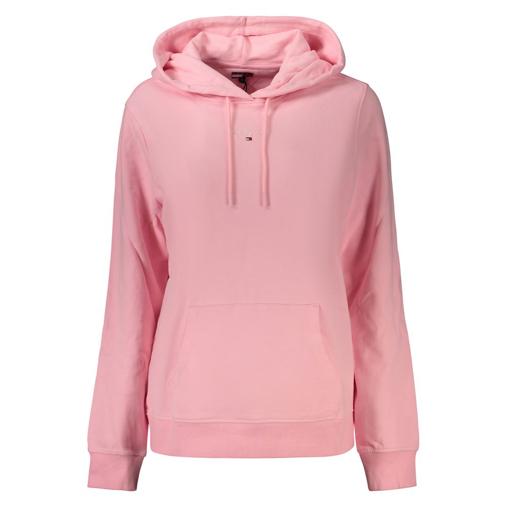 Sweat à capuche Tommy Hilfiger femme en coton rose – TO-48057