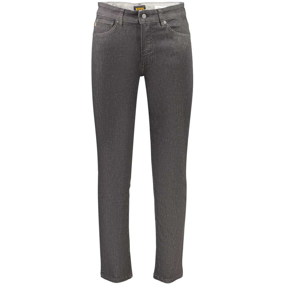 Jean Hugo Boss homme regular en coton noir – BO-48045