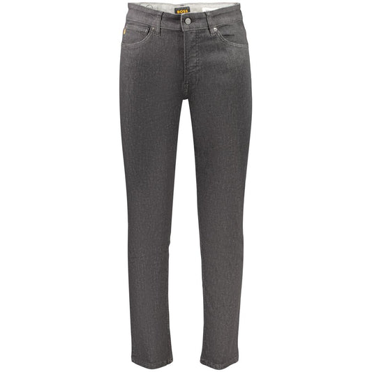 Jean Hugo Boss homme regular en coton noir – BO-48045