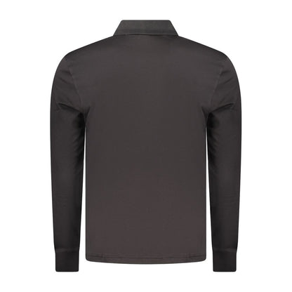 Polo à manches longues Hugo Boss homme en coton noir – BO-48135
