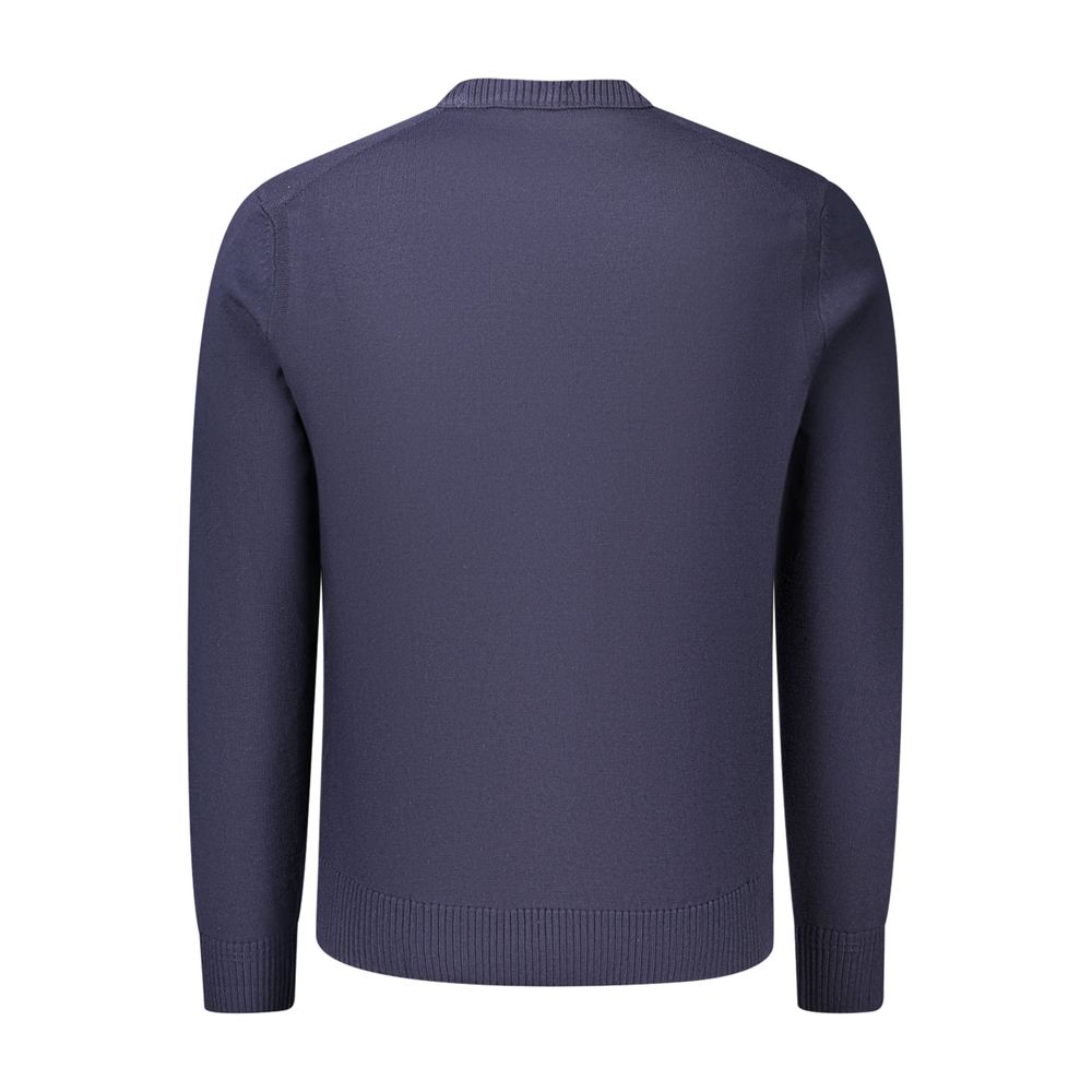 Pull Hugo Boss homme en laine et acrylique bleu – BO-48132