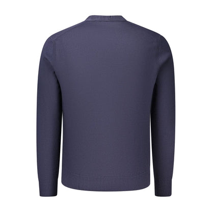 Pull Hugo Boss homme en laine et acrylique bleu – BO-48132