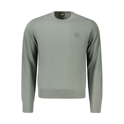 Pull Hugo Boss homme en coton et cachemire vert – BO-48139