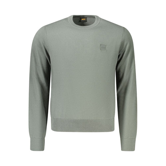 Pull Hugo Boss homme en coton et cachemire vert – BO-48139