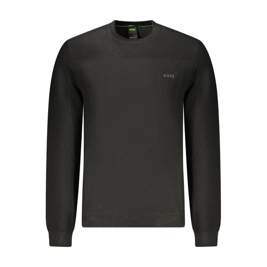 T-shirt à manches longues Hugo Boss homme en polyester noir – BO-48142