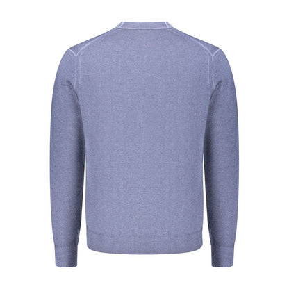 Pull Hugo Boss homme en laine vierge bleu – BO-48138