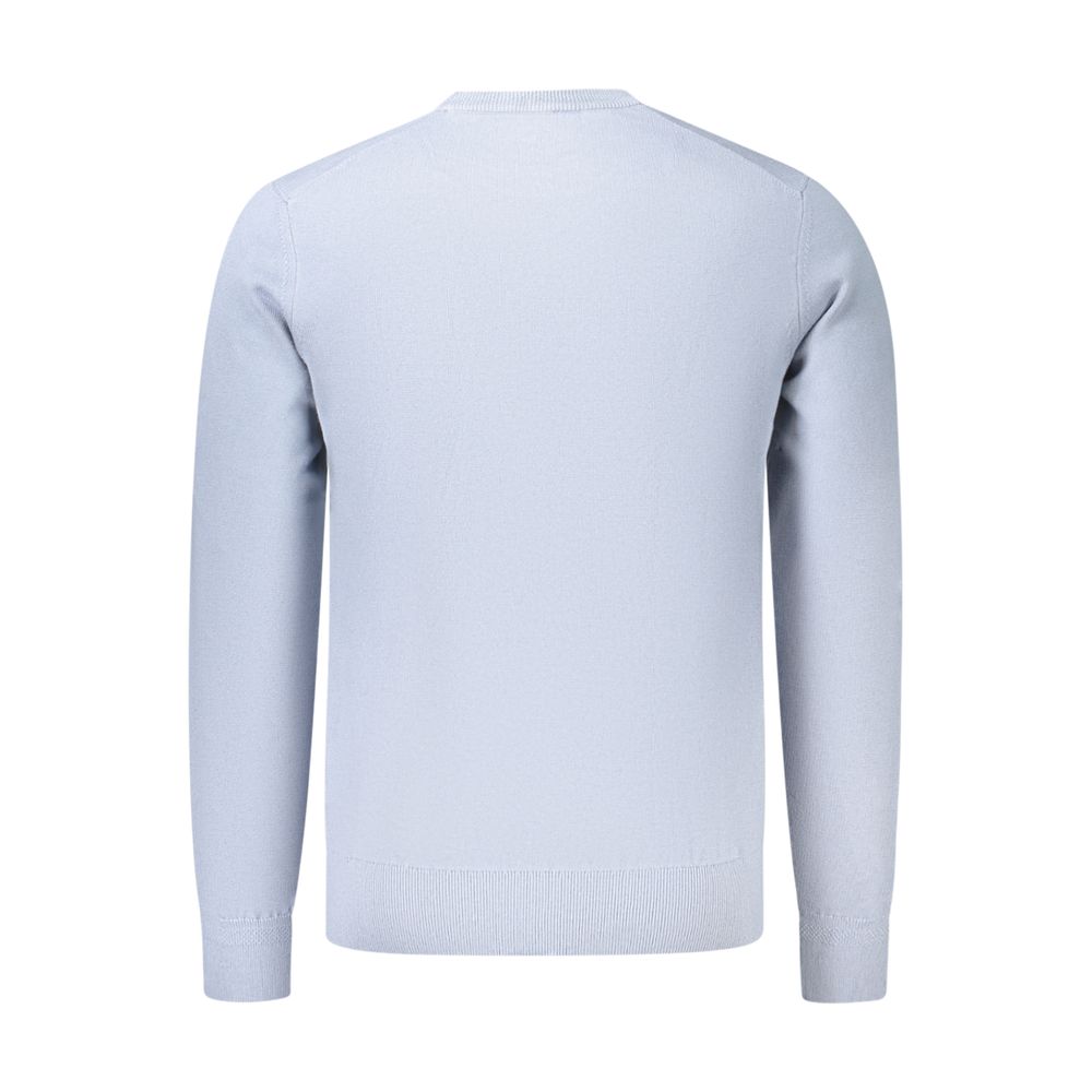 Pull Hugo Boss homme en coton et cachemire bleu azur – BO-48149
