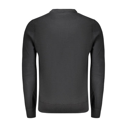 Pull Hugo Boss homme en laine et acrylique noir – BO-48155
