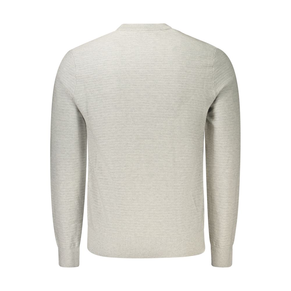 Pull Hugo Boss homme en coton et cachemire gris – BO-48154