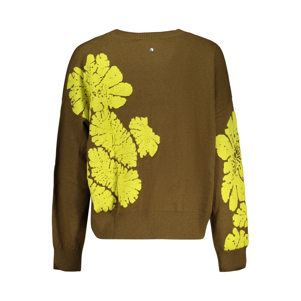 Pull Desigual femme Bubbles à motifs en laine vert – DE-48291