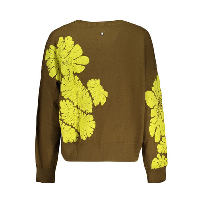 Pull Desigual femme Bubbles à motifs en laine vert – DE-48291