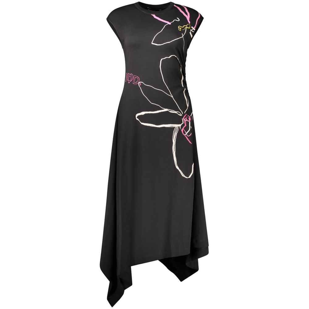 Robe Desigual femme longue Reikiavik en coton noir – DE-48288