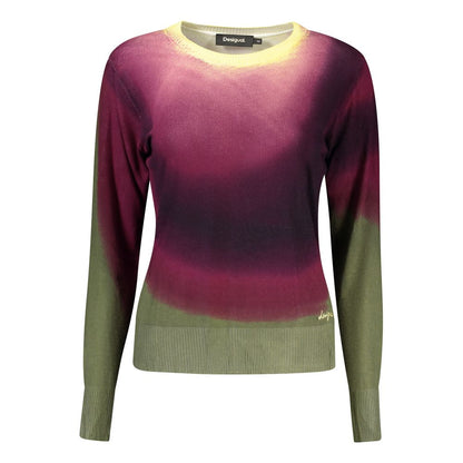 Pull Desigual femme à motifs en viscose violet – DE-48295
