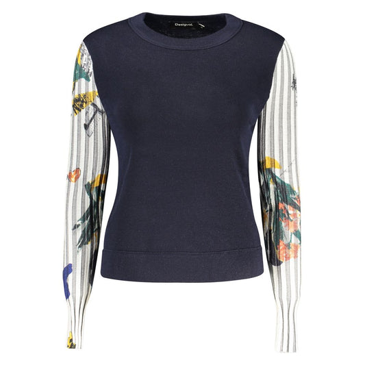 Pull Desigual femme en laine bleu marine – DE-48298