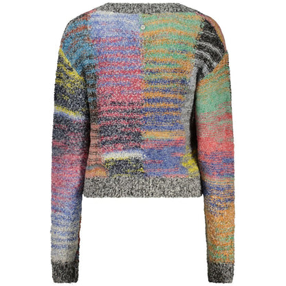 Pull Desigual femme à motifs en polyester jaune – DE-48304