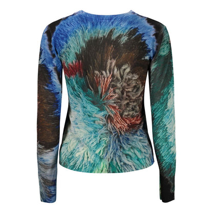 Pull Desigual femme à motifs en viscose bleu – DE-48306