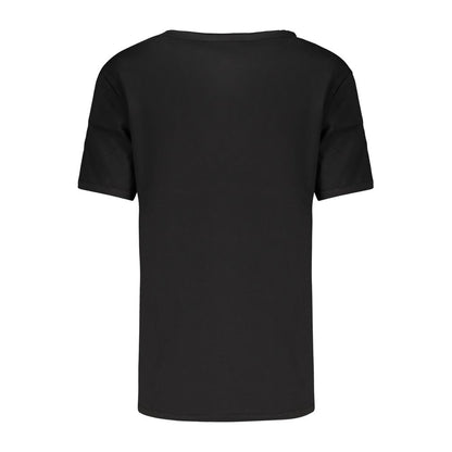T-shirt Desigual femme tulipes en coton noir – DE-48351