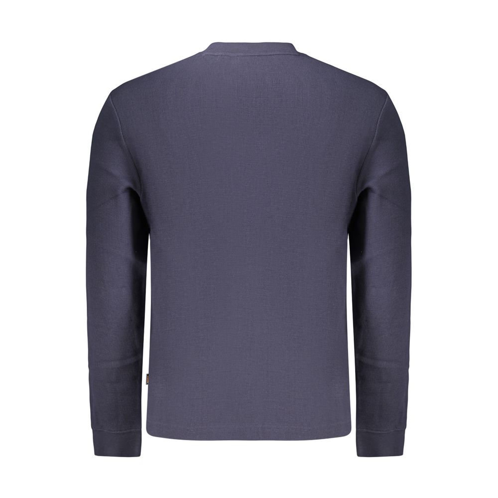 T-shirt Hugo Boss homme manches longues en coton bleu – BO-48153