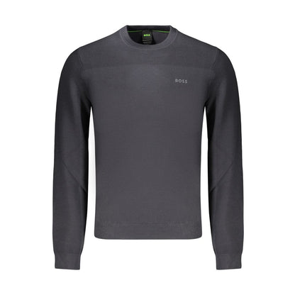 Pull Hugo Boss homme en laine et polyester bleu – BO-48159