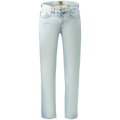 Jean Hugo Boss homme regular en coton bleu clair – BO-48166