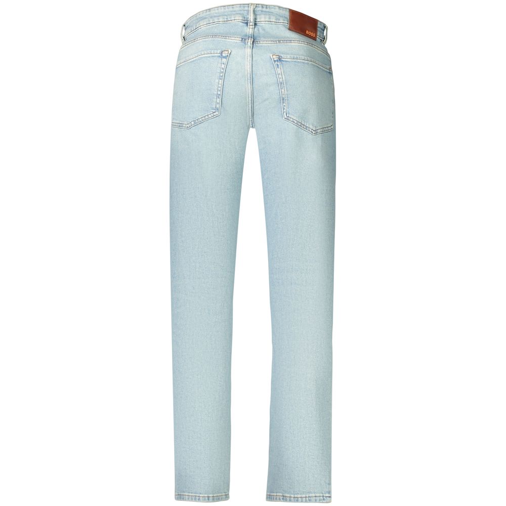 Jean Hugo Boss homme regular en coton bleu clair – BO-48166