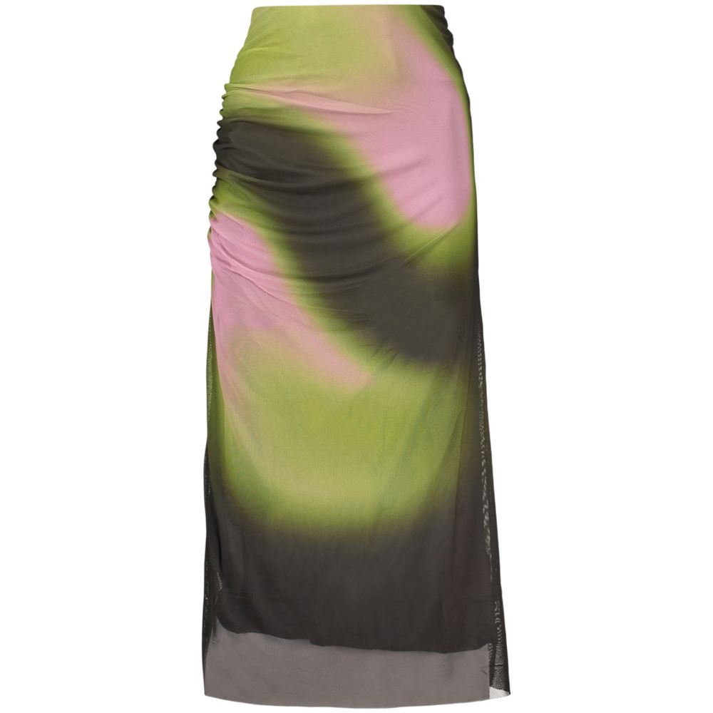 Jupe Desigual femme longue en polyester vert – DE-48176