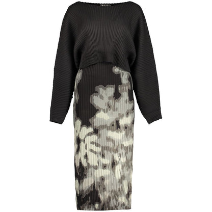 Robe Desigual femme longue en viscose noir – DE-48305