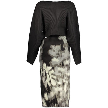 Robe Desigual femme longue en viscose noir – DE-48305