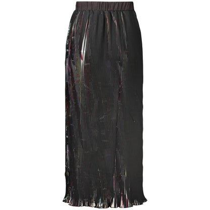 Jupe Desigual femme longue plissée en polyester noir – DE-48311