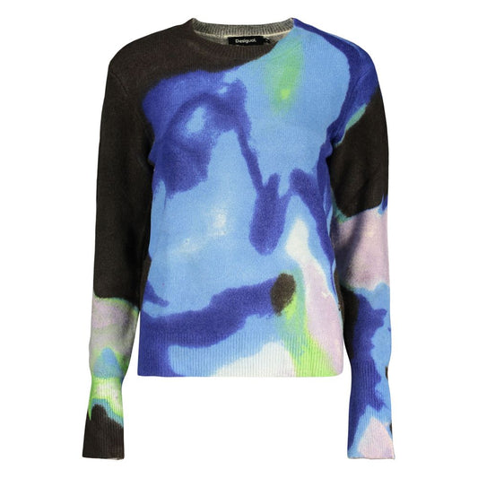 Pull Desigual femme Clouds à motifs en acrylique bleu – DE-48315