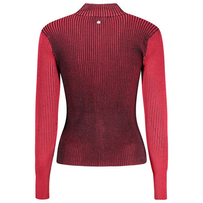 Cardigan Desigual femme zippé en viscose rouge – DE-48322