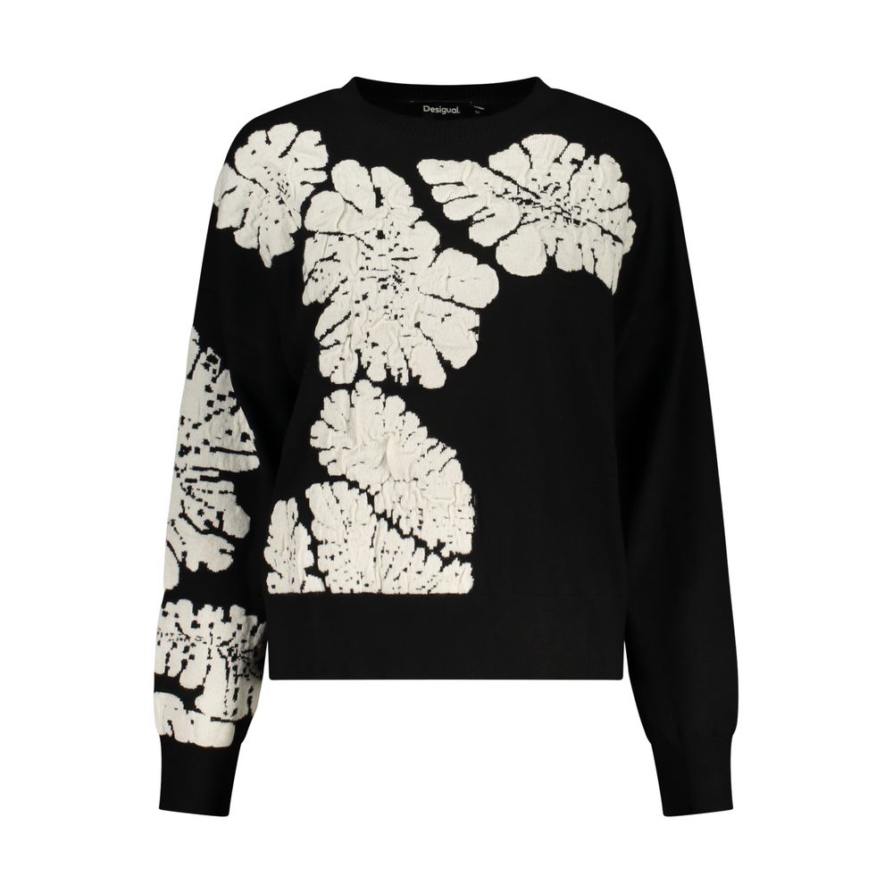 Pull Desigual femme motif bulles en laine noir – DE-48325