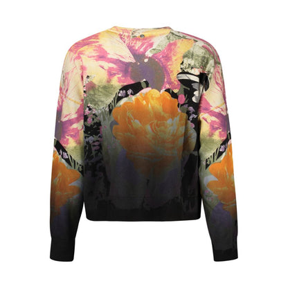 Pull Desigual femme dégradé de roses en coton noir – DE-48338