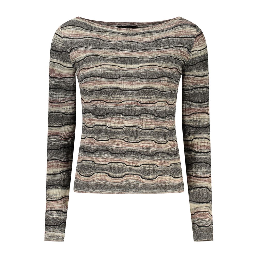 Pull Desigual femme Burt à motifs en coton noir – DE-48342