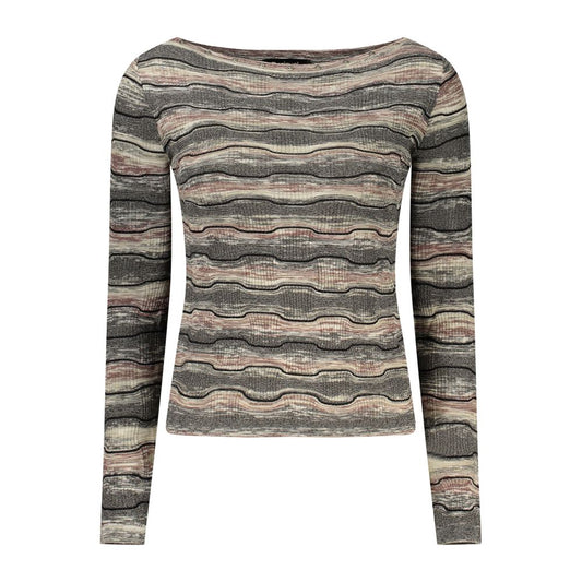 Pull Desigual femme Burt à motifs en coton noir – DE-48342