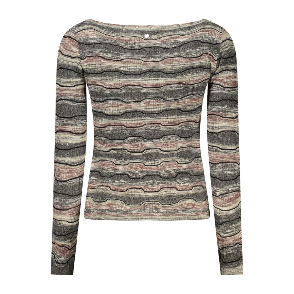 Pull Desigual femme Burt à motifs en coton noir – DE-48342