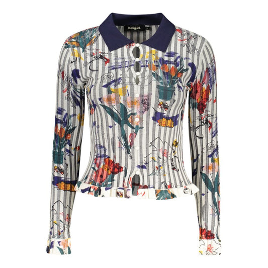Pull Desigual femme Flowpock à motifs en viscose blanc – DE-48354