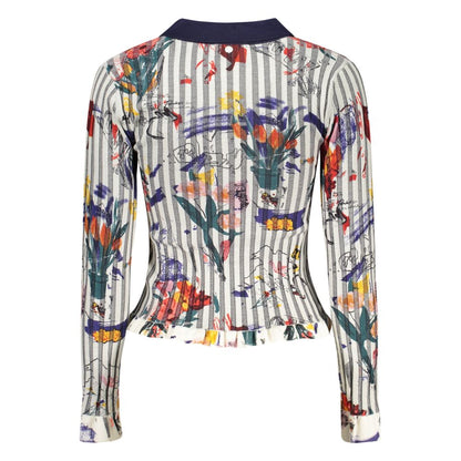 Pull Desigual femme Flowpock à motifs en viscose blanc – DE-48354