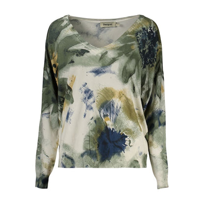 Pull Desigual femme ColdBotanic à motifs en viscose vert – DE-48361