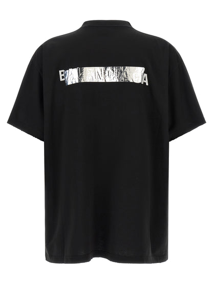 Balenciaga Black Cotton T-Shirt