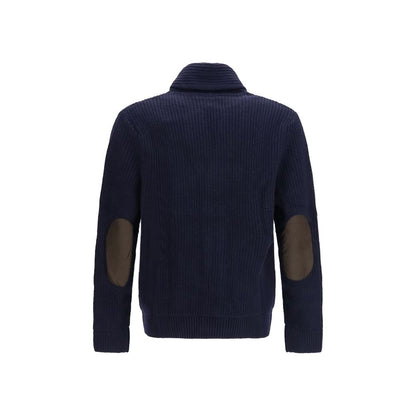 Barbour Blue Wool Oves Aries Cardigan
