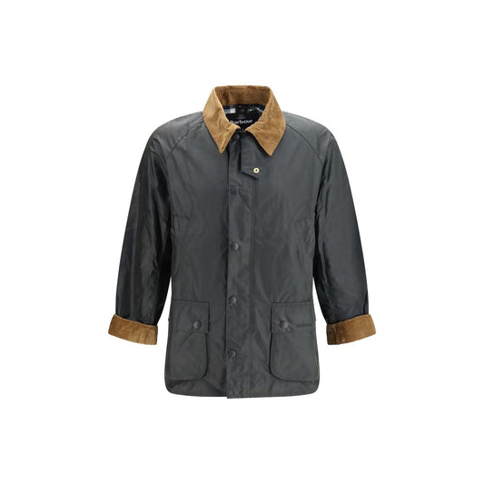 Veste Barbour Festive Ashby en coton ciré bicolore – BA-MWX2535SG91