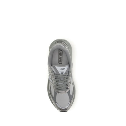 New Balance Gray Fabric Athletic Sneakers