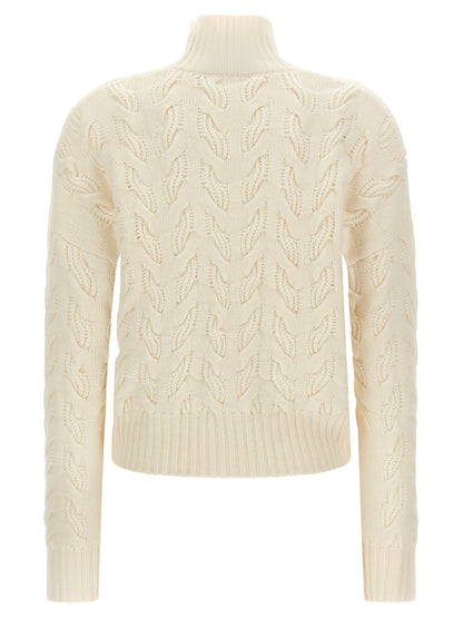Max Mara White Wool Cardigan