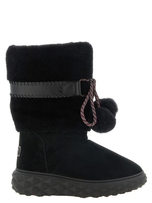 Bottines Jimmy Choo Cobi en cuir d'agneau noires – JI-345324