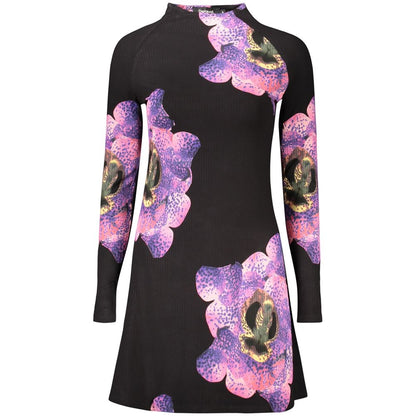 Robe Desigual femme courte à motifs en viscose noir – DE-48368