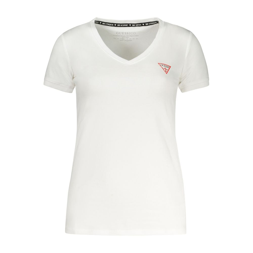 Guess Jeans Bianco Cotton Women T-Shirt