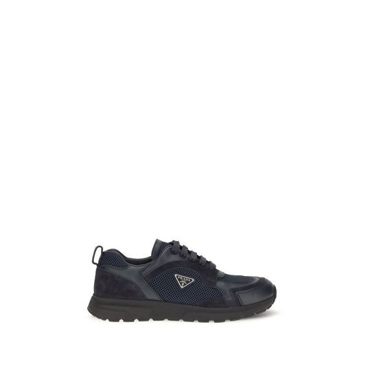 Baskets Prada homme en tissu et cuir bleues – PR-2EE489FG0003ZQDF0008