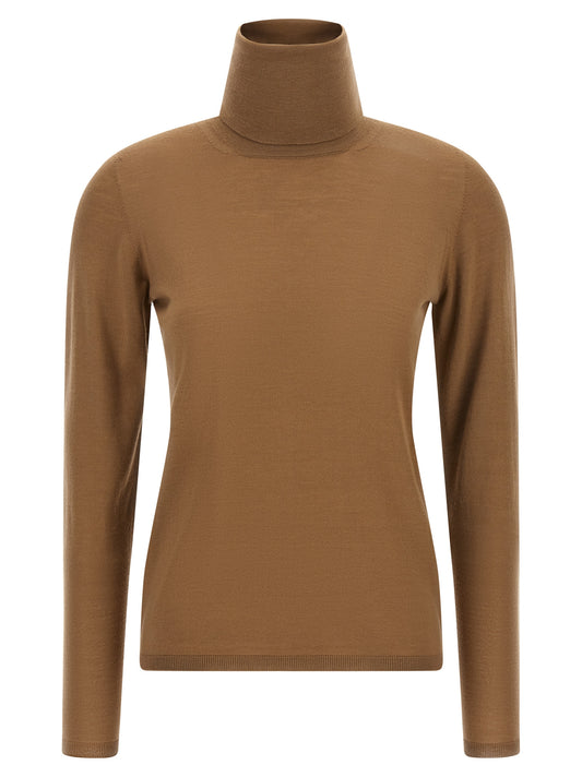 Max Mara Beige Virgin Wool Cardigan